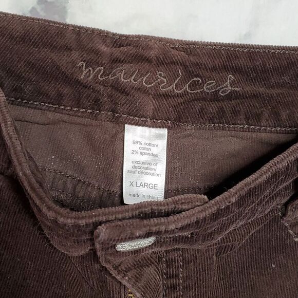 Maurices Brown Corduroy Pants - Picture 3 of 4
